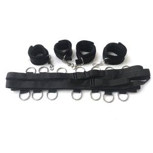 Laddymoda Set di restrizioni per letto Bondage Strap Rope Polsini Sex Toy Hand Foot Restraint Kit