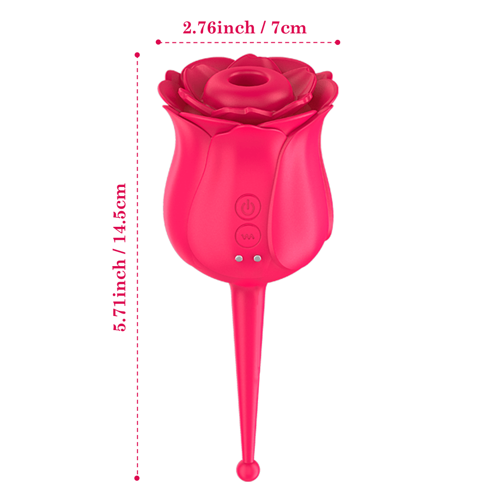 Laddymoda 1pc Rose Vibrator, 7 modalità di suzione, giocattolo clitoride, massaggiatore vaginale, giocattoli sessuali per adulti
