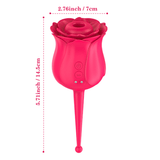 Laddymoda 1pc Rose Vibrator, 7 modalità di suzione, giocattolo clitoride, massaggiatore vaginale, giocattoli sessuali per adulti