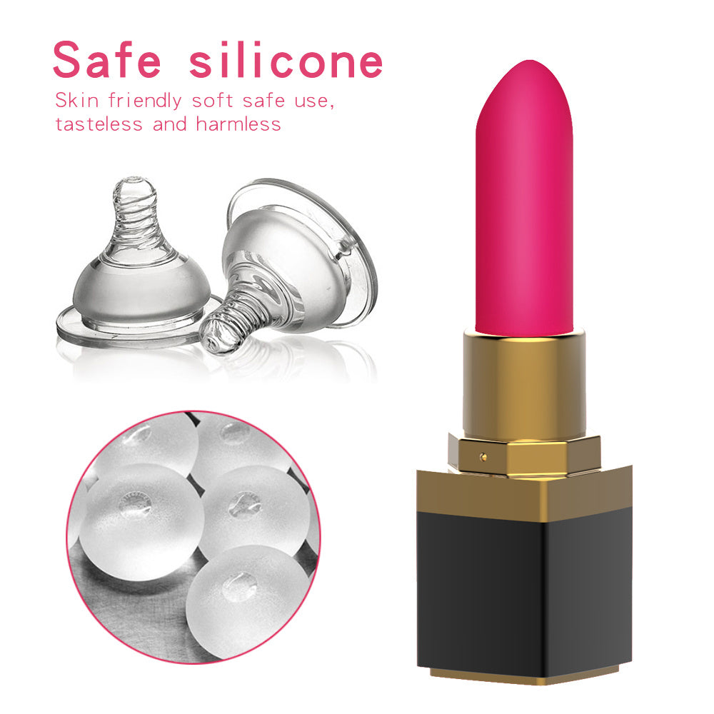 Laddymoda 1pc Sex Tool Uovo vibrante Flirting Stimolazione Rossetto Masturbatore femminile Prodotti sessuali Adulto Massaggio vibrante Stick Sexy