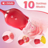 Laddymoda 1pc Rose Toy con 10 modalità di inserimento e vibrazione, vibratore giocattolo rosa per donne con dildo di inserimento, giocattolo sessuale con clitoride, maglione retrattile, massaggio capezzolo masturbazione giocattolo sessuale femminile