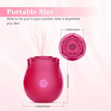 Laddymoda 1pc Rose Vibrator, 7 modalità di suzione, giocattolo clitoride, massaggiatore vaginale, giocattoli sessuali per adulti