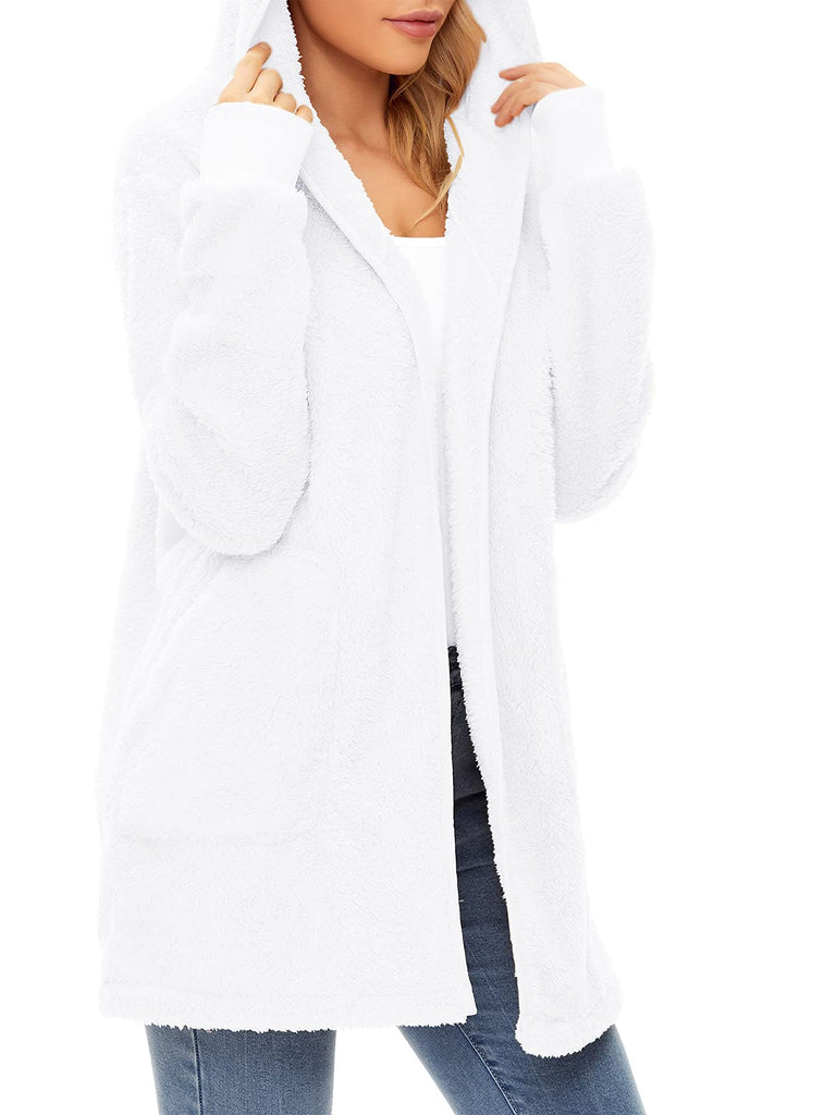 Century Star Women's Fuzzy Hoodies Sport Pullover Hoodie Athletic Cozy Oversized Pockets Hooded Sweatshirt Fleece Hoodies