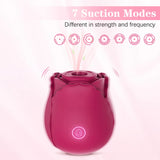 Laddymoda 1pc Rose Vibrator, 7 modalità di suzione, giocattolo clitoride, massaggiatore vaginale, giocattoli sessuali per adulti