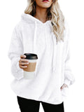 Century Star Women's Fuzzy Hoodies Sport Pullover Hoodie Athletic Cozy Oversized Pockets Hooded Sweatshirt Fleece Hoodies