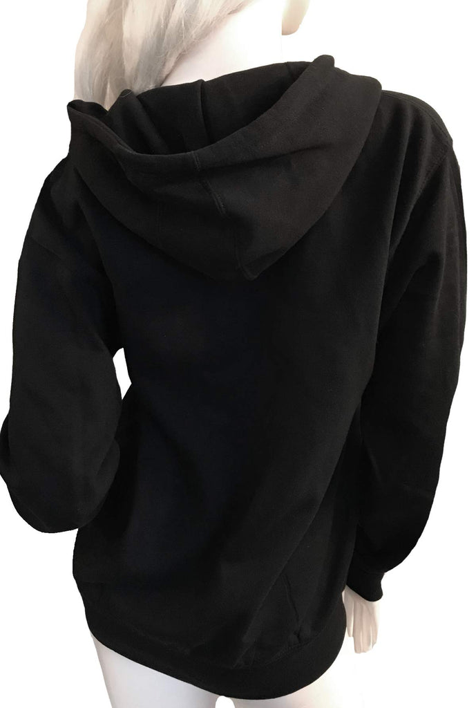 Sexy Angel Wings Tattoo Roses Hoodie Graphic Sexy Women's Pullover Motorcycle hooded Sweatshirt
