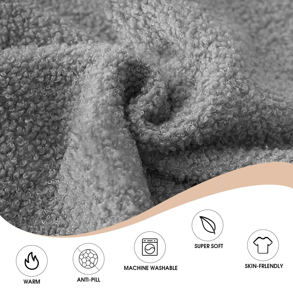Wearable Blanket Hoodie Sweatshirt for Women Men, Teddy Oversized Hoodie Sherpa Blanket with Pockets for Adult Teen