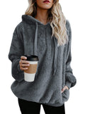 Century Star Women's Fuzzy Hoodies Sport Pullover Hoodie Athletic Cozy Oversized Pockets Hooded Sweatshirt Fleece Hoodies