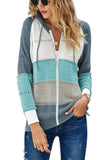 Women's Fashion Hoodies Sweatshirts Striped Lightweight Knit Pullover Sweaters