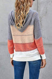 Women's Fashion Hoodies Sweatshirts Striped Lightweight Knit Pullover Sweaters