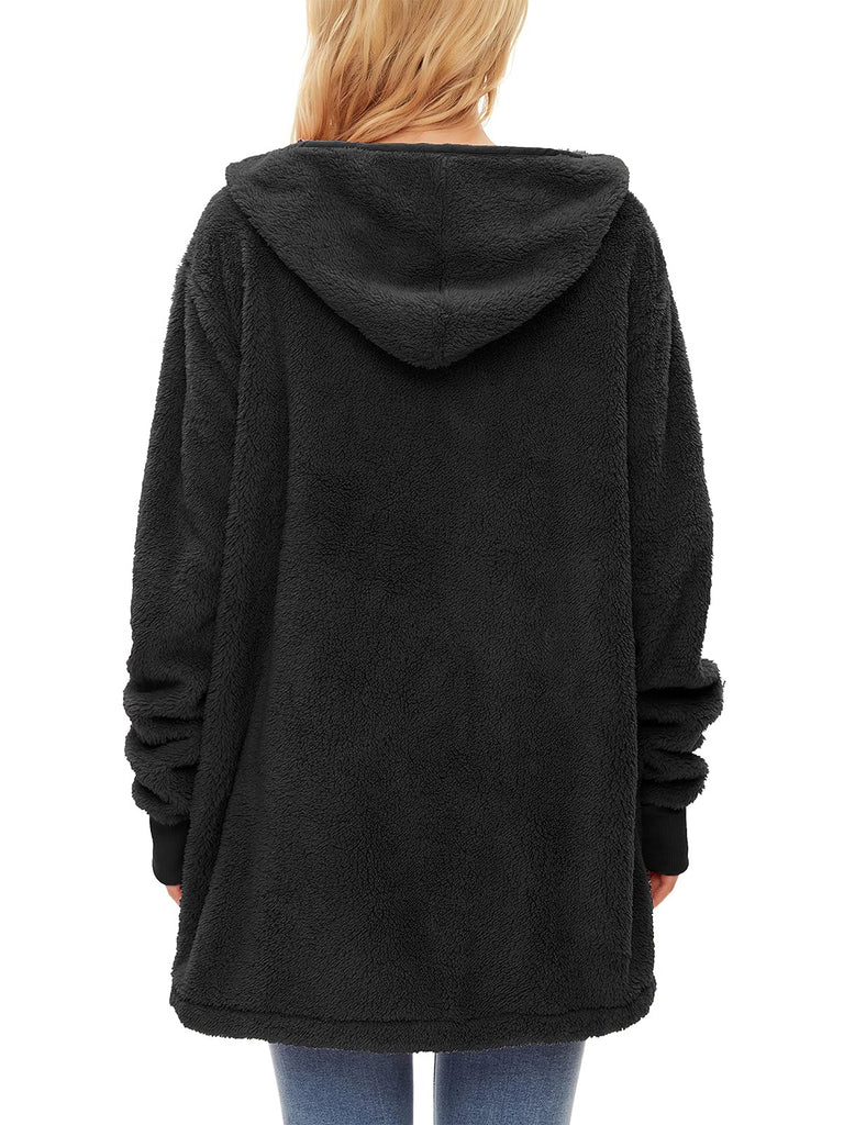 Century Star Women's Fuzzy Hoodies Sport Pullover Hoodie Athletic Cozy Oversized Pockets Hooded Sweatshirt Fleece Hoodies