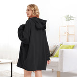 Wearable Blanket Hoodie Sweatshirt for Women Men, Teddy Oversized Hoodie Sherpa Blanket with Pockets for Adult Teen