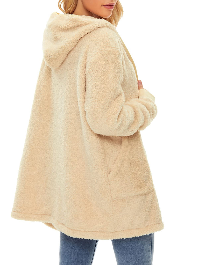 Century Star Women's Fuzzy Hoodies Sport Pullover Hoodie Athletic Cozy Oversized Pockets Hooded Sweatshirt Fleece Hoodies