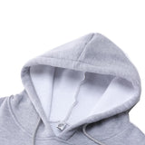 Women's Cropped Hoodie Fleece Long Sleeve Pullover Cut Off Hood Sweatshirt