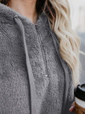 Century Star Women's Fuzzy Hoodies Sport Pullover Hoodie Athletic Cozy Oversized Pockets Hooded Sweatshirt Fleece Hoodies