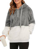 Century Star Women's Fuzzy Hoodies Sport Pullover Hoodie Athletic Cozy Oversized Pockets Hooded Sweatshirt Fleece Hoodies