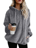 Century Star Women's Fuzzy Hoodies Sport Pullover Hoodie Athletic Cozy Oversized Pockets Hooded Sweatshirt Fleece Hoodies