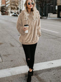 Century Star Women's Fuzzy Hoodies Sport Pullover Hoodie Athletic Cozy Oversized Pockets Hooded Sweatshirt Fleece Hoodies