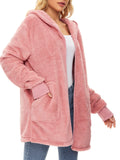 Century Star Women's Fuzzy Hoodies Sport Pullover Hoodie Athletic Cozy Oversized Pockets Hooded Sweatshirt Fleece Hoodies