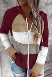 Women's Fashion Hoodies Sweatshirts Striped Lightweight Knit Pullover Sweaters