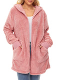 Century Star Women's Fuzzy Hoodies Sport Pullover Hoodie Athletic Cozy Oversized Pockets Hooded Sweatshirt Fleece Hoodies