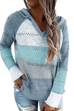 Women's Fashion Hoodies Sweatshirts Striped Lightweight Knit Pullover Sweaters