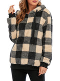 Century Star Women's Fuzzy Hoodies Sport Pullover Hoodie Athletic Cozy Oversized Pockets Hooded Sweatshirt Fleece Hoodies