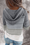 Women's Fashion Hoodies Sweatshirts Striped Lightweight Knit Pullover Sweaters