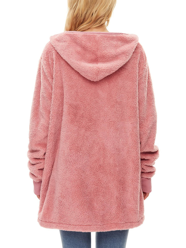 Century Star Women's Fuzzy Hoodies Sport Pullover Hoodie Athletic Cozy Oversized Pockets Hooded Sweatshirt Fleece Hoodies