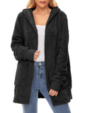 Century Star Women's Fuzzy Hoodies Sport Pullover Hoodie Athletic Cozy Oversized Pockets Hooded Sweatshirt Fleece Hoodies