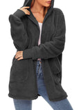 Century Star Women's Fuzzy Hoodies Sport Pullover Hoodie Athletic Cozy Oversized Pockets Hooded Sweatshirt Fleece Hoodies