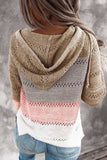 Women's Fashion Hoodies Sweatshirts Striped Lightweight Knit Pullover Sweaters