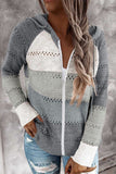 Women's Fashion Hoodies Sweatshirts Striped Lightweight Knit Pullover Sweaters