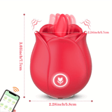 Laddymoda 1pc Rose Vibrator, 7 modalità di suzione, giocattolo clitoride, massaggiatore vaginale, giocattoli sessuali per adulti