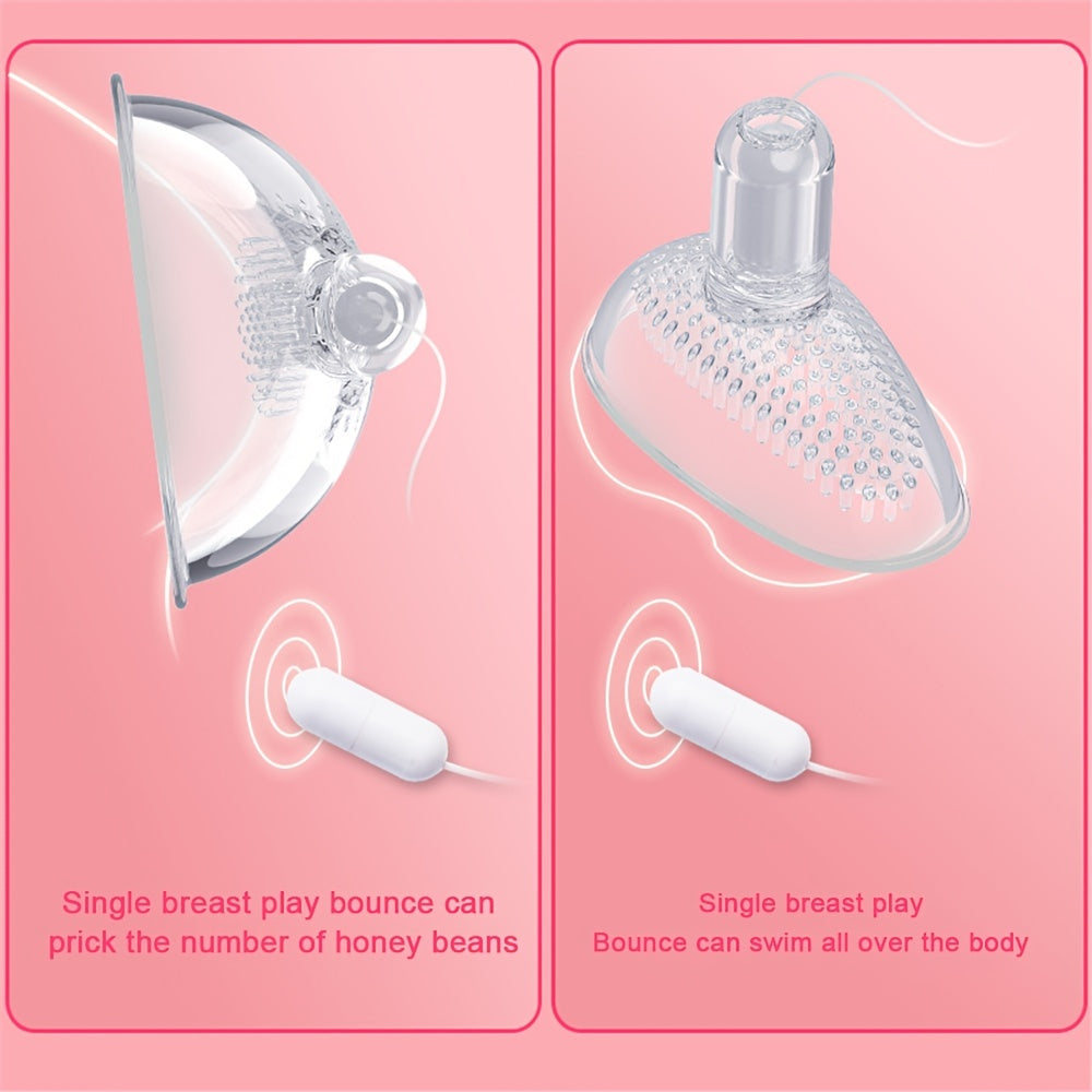 Laddymoda 1 set, stimolatore Clit vibrante con ventosa capezzoli con 10 modalità di vibrazione, vibratore di aspirazione, massaggiatore per seno, giocattoli sessuali con uova vibranti per le donne, telecomando