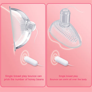 Laddymoda 1 set, stimolatore Clit vibrante con ventosa capezzoli con 10 modalità di vibrazione, vibratore di aspirazione, massaggiatore per seno, giocattoli sessuali con uova vibranti per le donne, telecomando