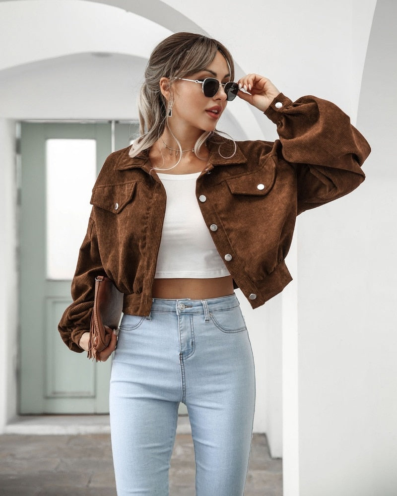 Crop winter coat shop