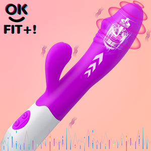 Laddymoda1pc G-Spot Vibratore Vibratore Clitoride Stimolatore -Silicone Vaginale Dildo Massaggiatore Anale per Masturbazione Donne, Potenti giocattoli sessuali per adulti Per Sesso Cose, 7 Modalità Vibraticon E Due Modors.
