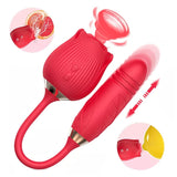 Laddymoda 1pc Rose Toy con 10 modalità di inserimento e vibrazione, vibratore giocattolo rosa per donne con dildo di inserimento, giocattolo sessuale con clitoride, maglione retrattile, massaggio capezzolo masturbazione giocattolo sessuale femminile