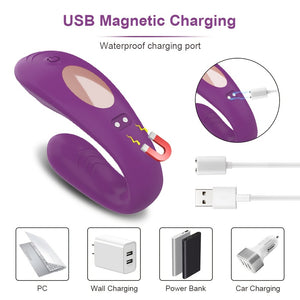 Laddymoda 1pc Artefatto vibratore del telecomando senza fili per uomini e donne, vibratore ricaricabile forte massaggiatore impermeabile, giocattoli sessuali per adulti per coppie