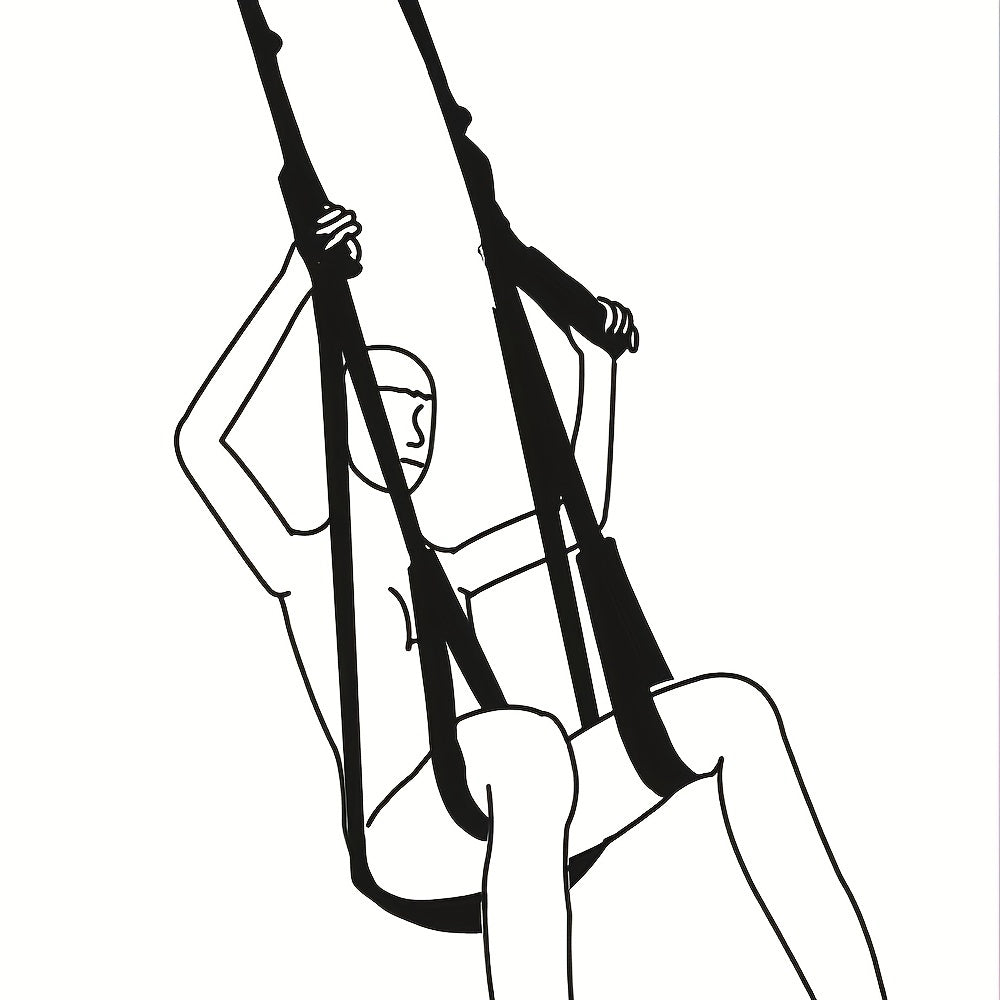 Laddymoda 1 Set, Coppia Sexy Swing, Sex Door Swing, Hanging Door Swing con Seat Position Assist Soft Strap, Sex Games Support