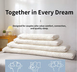Double long pillow, home long style couple pillow, integrated long strip pillow, cervical protection without collapse, home pillow core can be wholesale