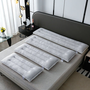 A-class Cool Bean Massage Double Long Pillow Couple Pillow Integrated Long Pillow Protects the Vertebrae from Collapse Home Pillow Core