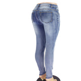 Laddymoda offre déchiré sexy femmes vêtements jeans taille basse slim jeans usine spot