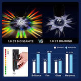 Laddymoda 15.0 Carat Moissanite Full Diamond Bracciale Placcatura Argento Bianco 18K Argento 18K