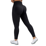 Seamless Leggings Solid Scrunch Butt Lifting Booty High Waisted Sportwear Gym Tights Push Up Women Leggings For Fitness