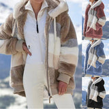 2023 Women Winter Plus Size Long Teddy Jacket Warm Thick Fleece Faux Fur Coat  Plush Teddy Coat Woman Coat Coat Fur Coat Casual