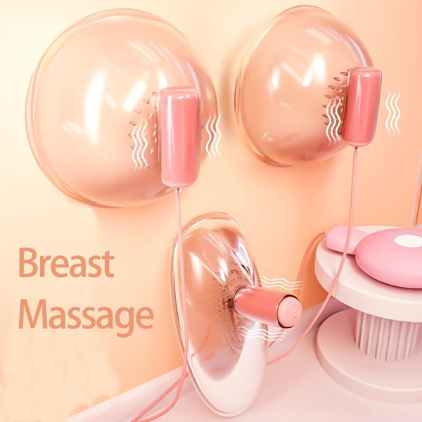 Laddymoda 1 Set, Vibrating Nipple Sucker Clit Stimulator With 10 Vibration Modes, Suction Vibrator, Breast Massager, Sex Toys With Vibrating Eggs For Women, Remote Control