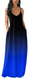 Maxi vestidos casuales para mujeres Verano Sexy Stripe Bodycon Long Floor Length Sleeveless Colorful Sundresses Plus Size