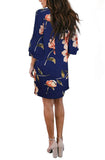 Women's Dress Sweet & Cute V-Neck Bell Sleeve Shift Dress Mini Dress